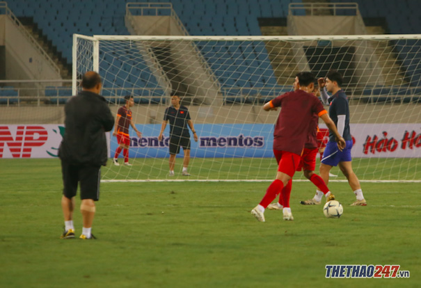 việt nam vs malaysia, vòng loại world cup 2022, hlv park hang seo, svđ mỹ đình, buổi tập việt nam vs malaysia