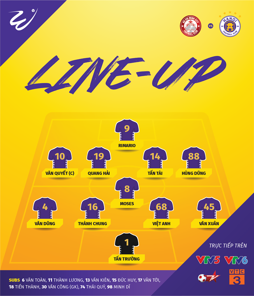 doi hinh ra san ha noi fc