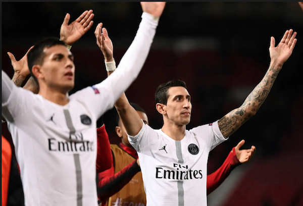 MU 0-2 PSG, cúp c1, champions league, angel di maria