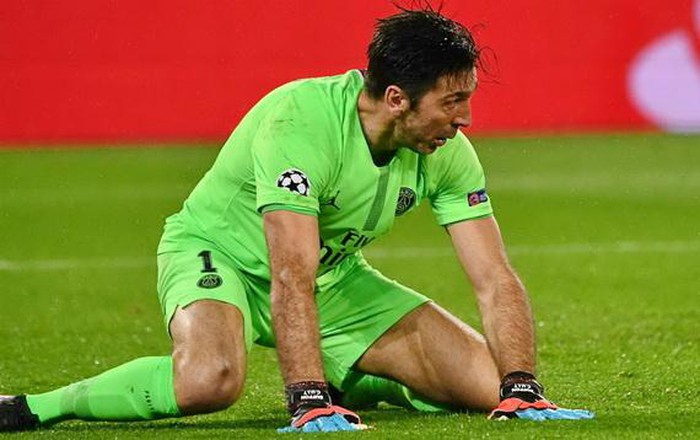 buffon, psg 1-3 mu, c1, champions league, vong 1/8 champions league