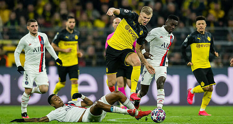 Haaland, Dortmund, Champions League