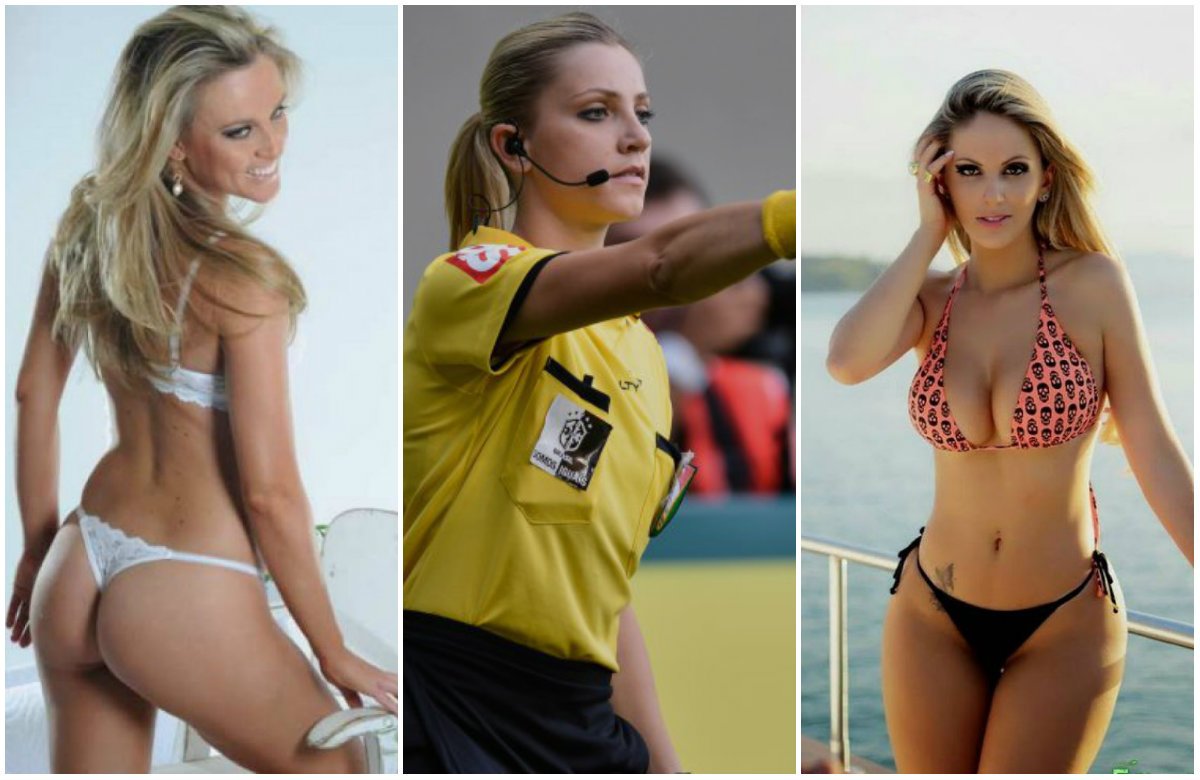 nữ trọng tài, nữ trọng tài sexy, nữ trọng tài gợi cảm, Fernanda Colombo, Nam Mỹ, nữ trọng tài bị gạ gẫm