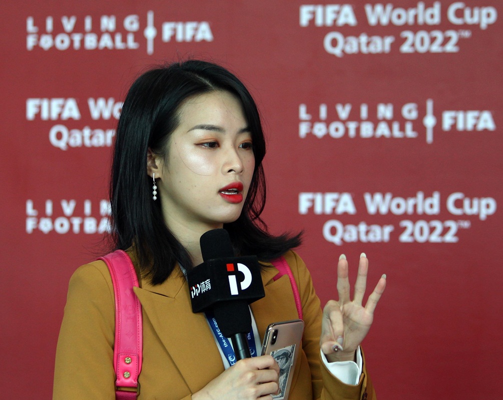 kết quả bốc thăm vòng loại world cup 2022, kết quả bốc thăm vl wc 2022, bốc thăm vòng loại world cup, nữ phóng viên, nữ phóng viên trung quốc, nữ phóng viên xinh đẹp 