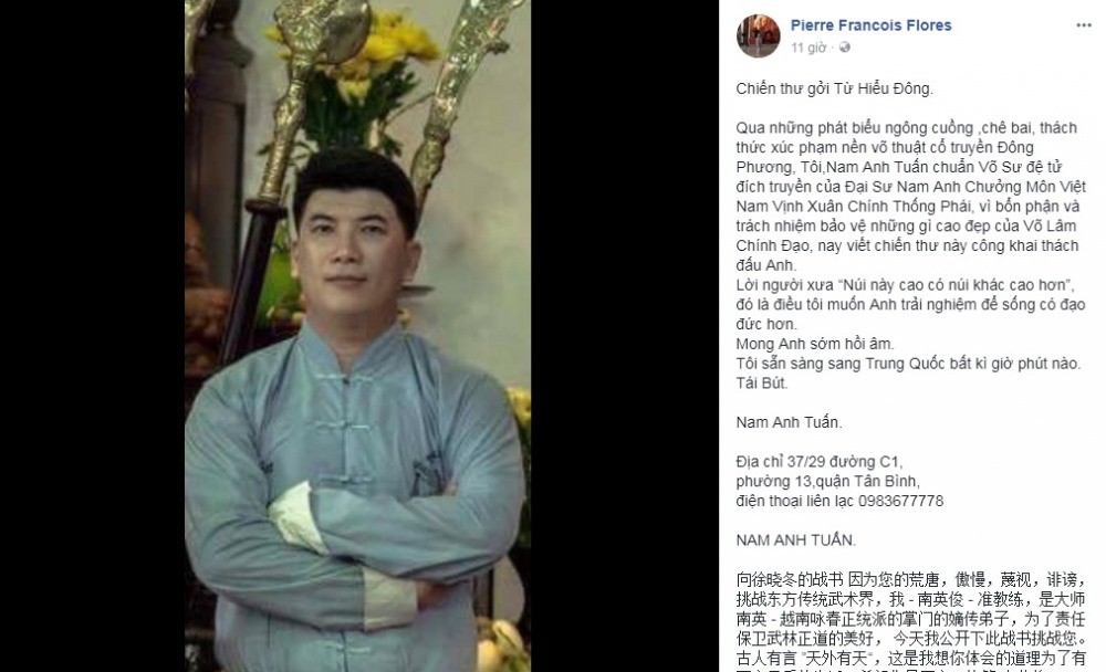 Cung Lê, Flores, tỉ thí, Nam Huỳnh Đạo, Vịnh Xuân, MMA