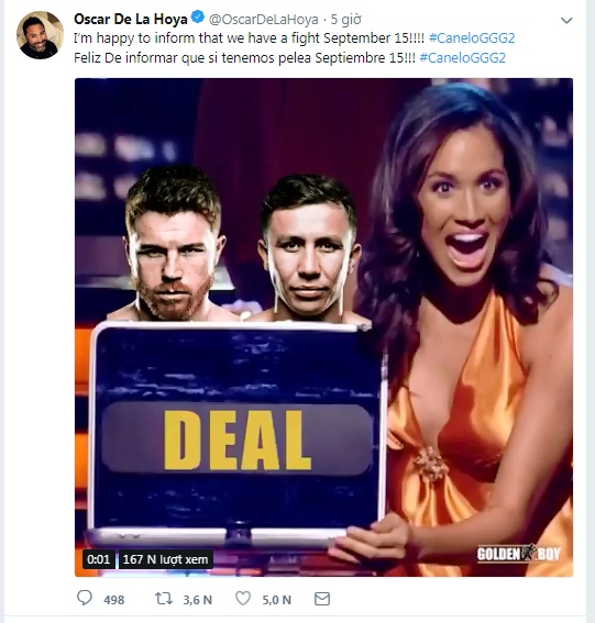 Golovkin, Canelo, tái đấu, Boxing