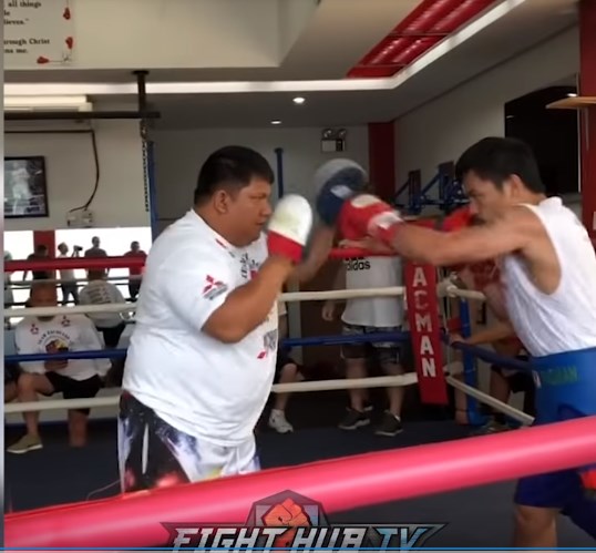 Paccquiao tập luyện, Pacquiao vs Matthysse, Boxing. 