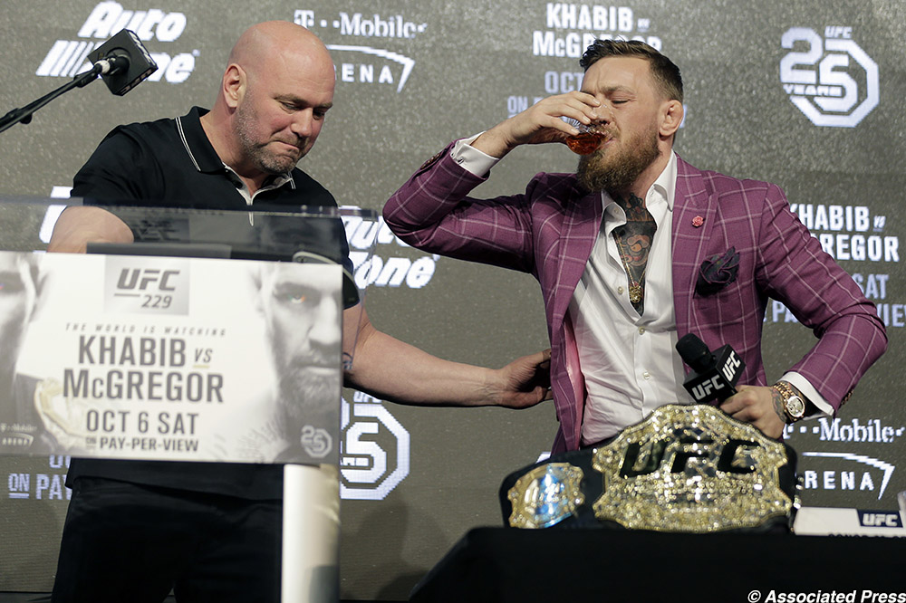 UFC 229, Conor vs Khabib, tâm lý chiến Conor, họp báo UFC 229, chủ tịch UFC Dana White 