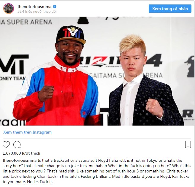 thần đồng nhật bản đáp trả conor mcgregor, thần đồng nhật bản đối đầu floyd mayweather, tenshin nasukawa