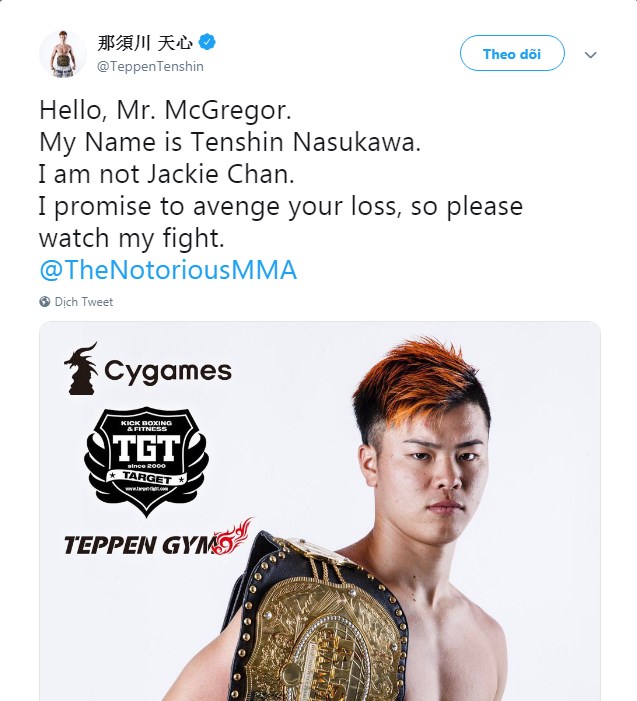 thần đồng nhật bản đáp trả conor mcgregor, thần đồng nhật bản đối đầu floyd mayweather, tenshin nasukawa