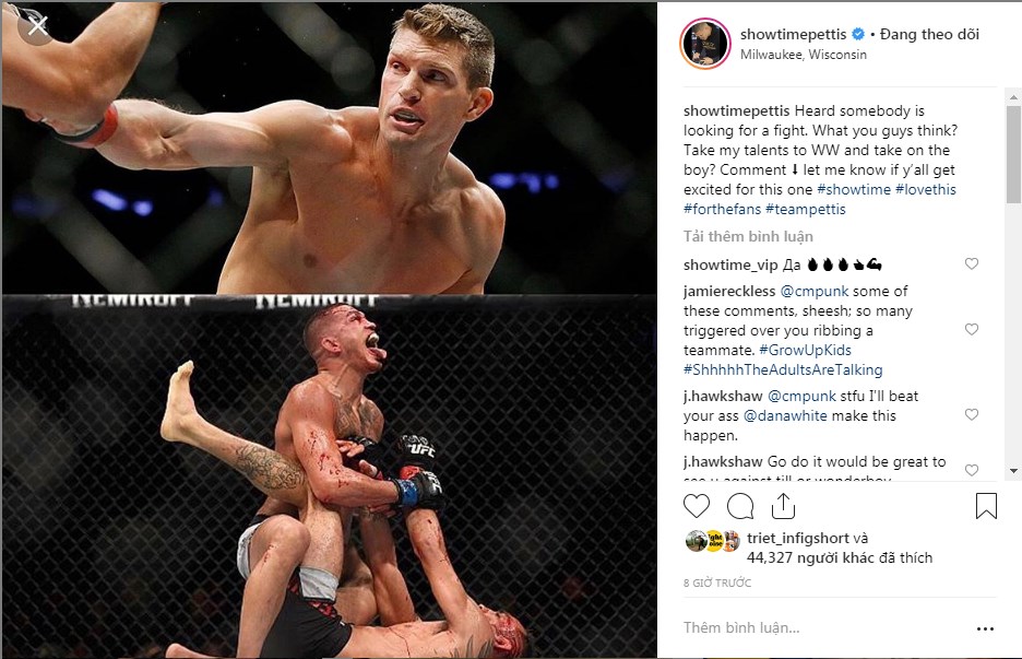 ufc, mma, anthony pettis, stephen thompson, anthony pettis lên hạng,