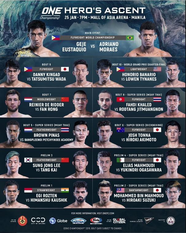 one championship, one hero's ascent, trực tiếp one championship, geje eustaquio, adiano moraes,