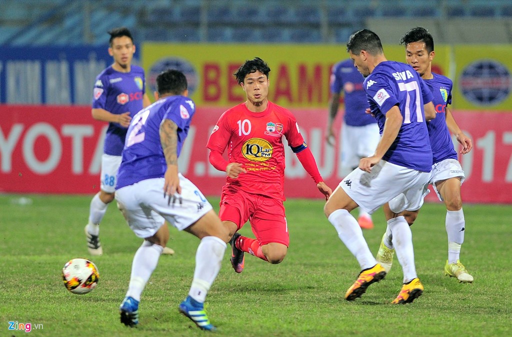 ha noi, hagl, cong phuong, hlv chu dinh nghiem, afc champions league, vleague