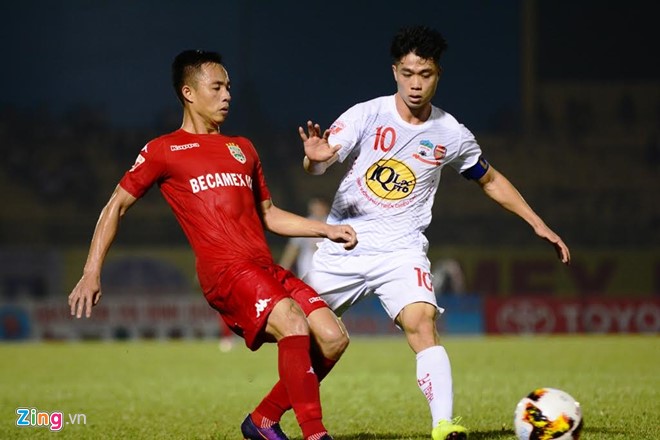 hagl, binh duong 0-1 hagl, cdv binh duong, hlv quoc tuan, hlv binh su, van thanh, van toan, cong phuong