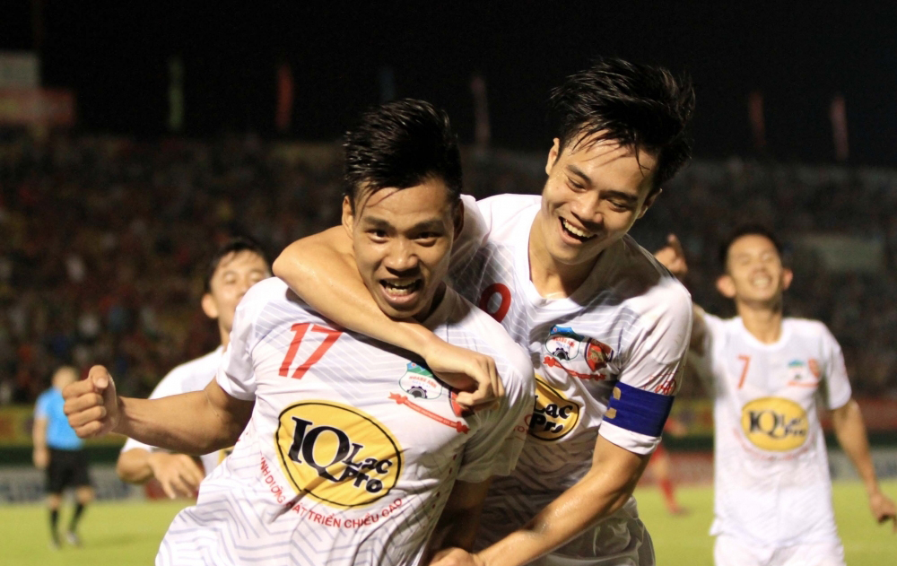 v-league, hagl, binh duong, bxh vleague, ket qua vleague, san thong nhat, long an, tphcm