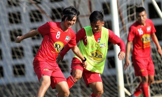 Tuấn Anh, HAGL, Vleague, Tuấn Anh tập luyện trở lại, HLV Quốc Tuấn, BXH Vleague