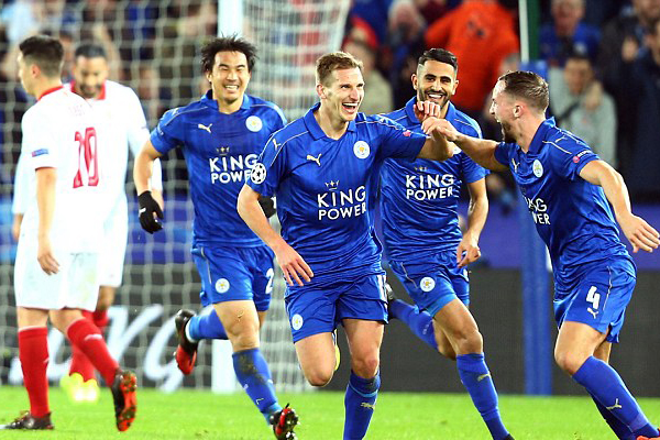 Kết quả bóng đá, Kết quả bóng đá quốc tế, Leicester 2-0 Sevilla, Juventus 1-0 Porto, kết quả cúp c1