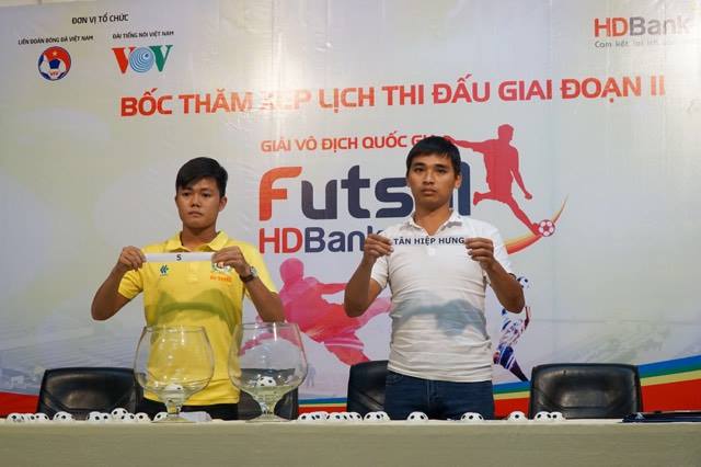 Bốc thăm xếp lịch thi đấu giai đoạn 2 Giải VĐQG Futsal HDBank 2017 futsal, futsal quoc gia, thai son nam