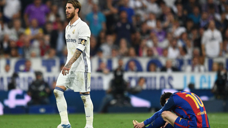 Ramos bị phạt, Ramos thẻ đỏ, Messi, Real Madrid, Barcelona, La liga
