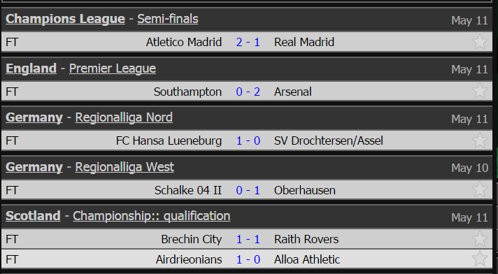 Kết quả bóng đá, Kết quả bóng đá hôm nay, Kết quả bóng đá 11/5, Real vao chung ket, cup c1, ban ket cup c1, atletico 2-1 real