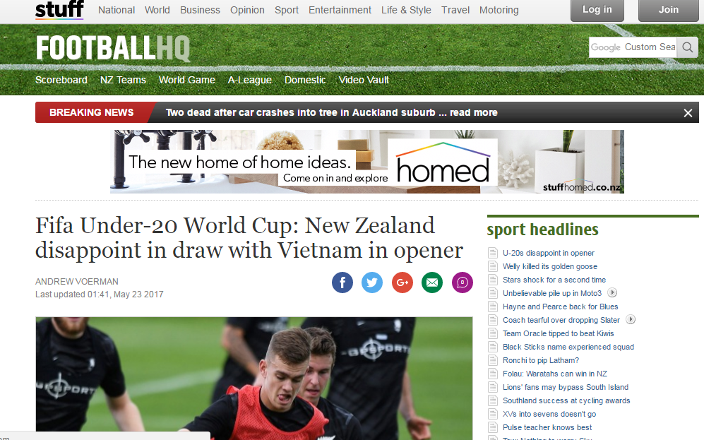 U20 Việt Nam, u20 world cup, u20 viet nam 0-0 u20 new zealand, ket qua u20 world cup, bxh u20 world cup