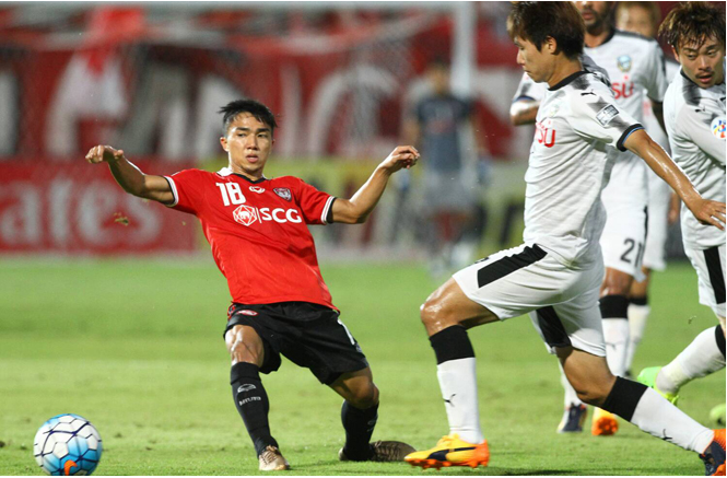 Cúp C1 châu Á, kết quả cúp c1 châu Á, Messi thái lan, muangthong, kawasaki, muangthong 1-3 kawasaki
