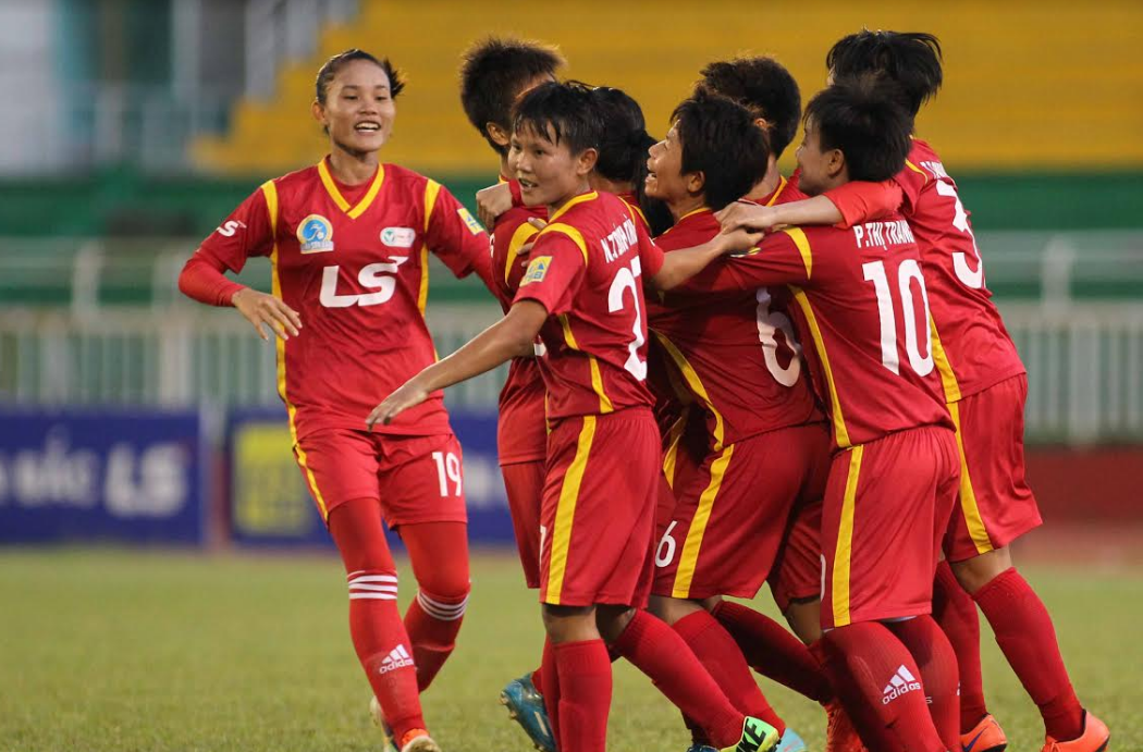 giai vdqg nu, ha nam vs tp hcm, bong da nu