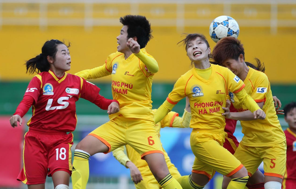 giai vdqg nu, ha nam vs tp hcm, bong da nu