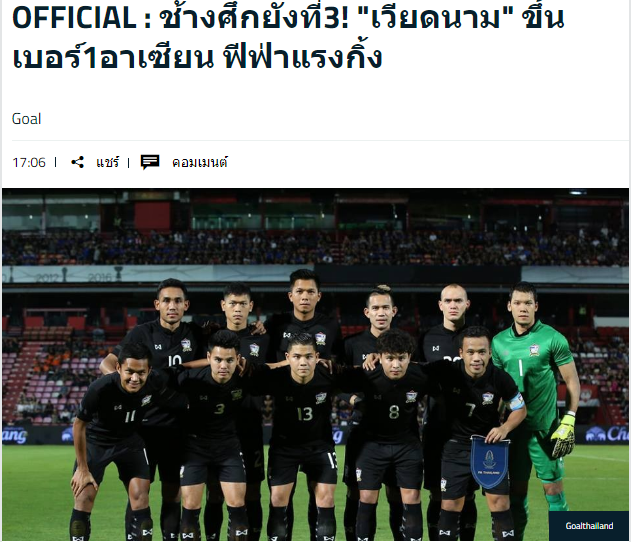 bxh fifa, bxh fifa viet nam, thai lan, viet nam, dna