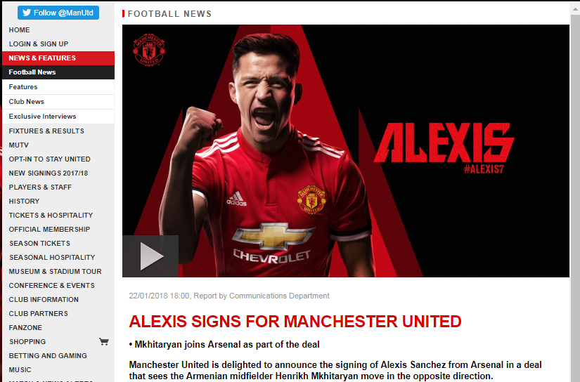Tin chuyển nhượng 23/1, sanchez gia nhap mu, mu chieu mo sanchez, mkhitaryan