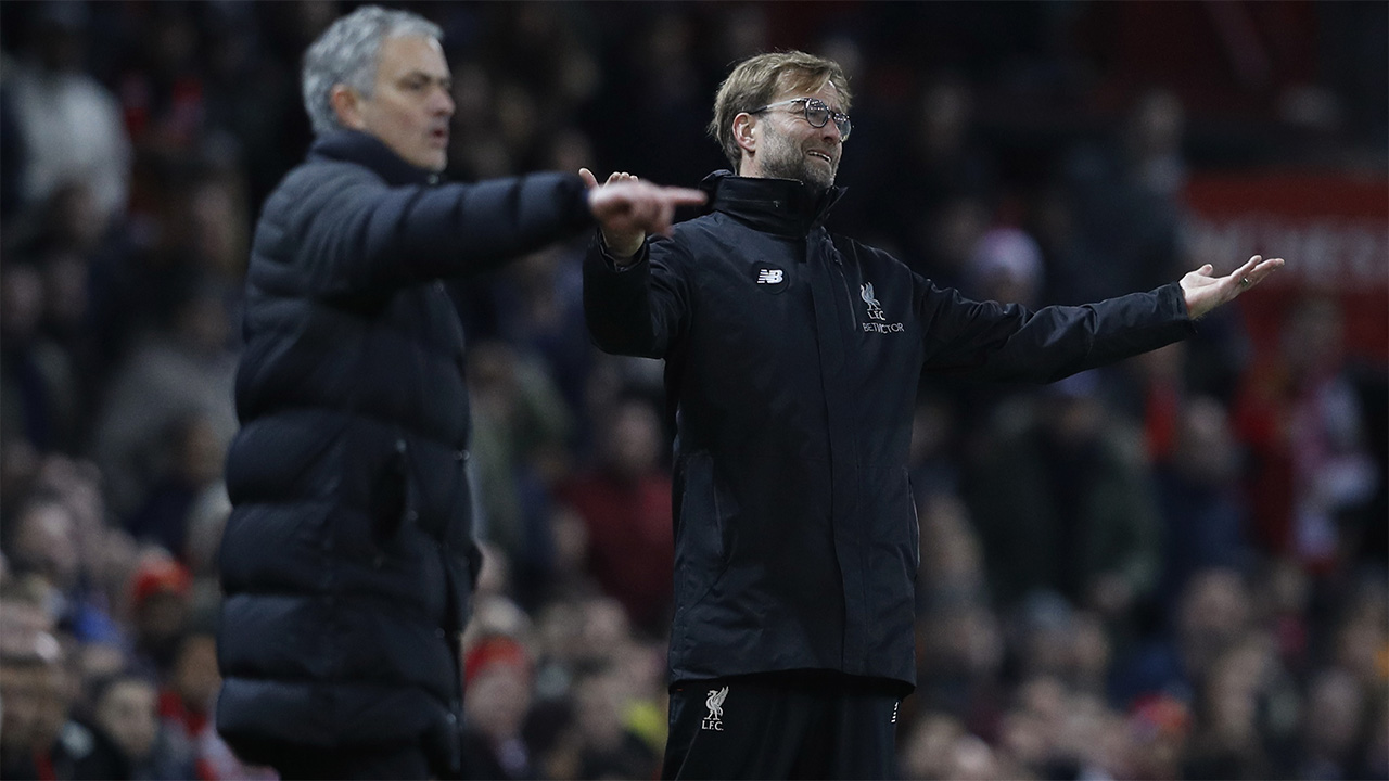 mu 2-1 liverpool, ngoai hang anh, hlv mourinho, hlv klopp