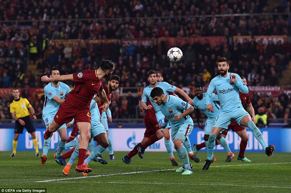 Roma 3-0 Barca, Messi, Barcelona, Champions League, Roma