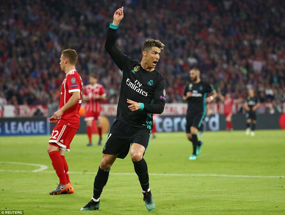 Real 1-2 Bayern, ket qua Real 1-2 Bayern, ban ket cup c1, champions league