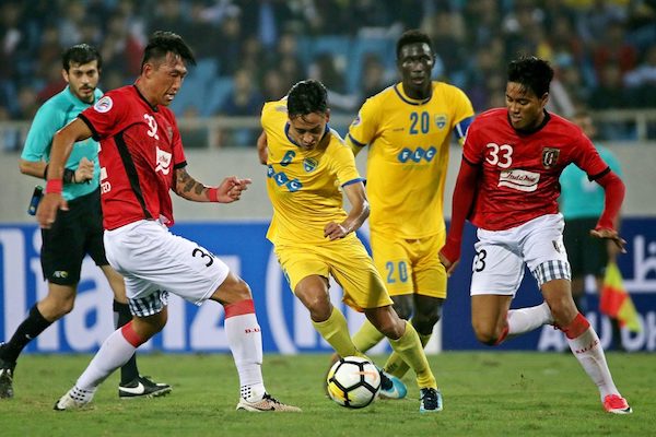 Ha noi fc, afc cup, afc champions league, flc thanh hoa, slna