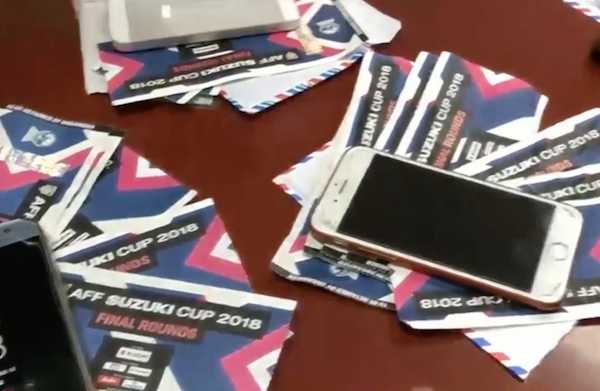 ve vff, vé việt nam vs philippines, phe vé, phe vé bị bắt, aff cup