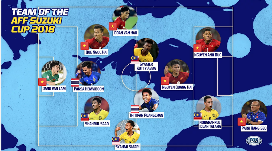 đội hình tiêu biểu aff cup, aff cup, đt việt nam