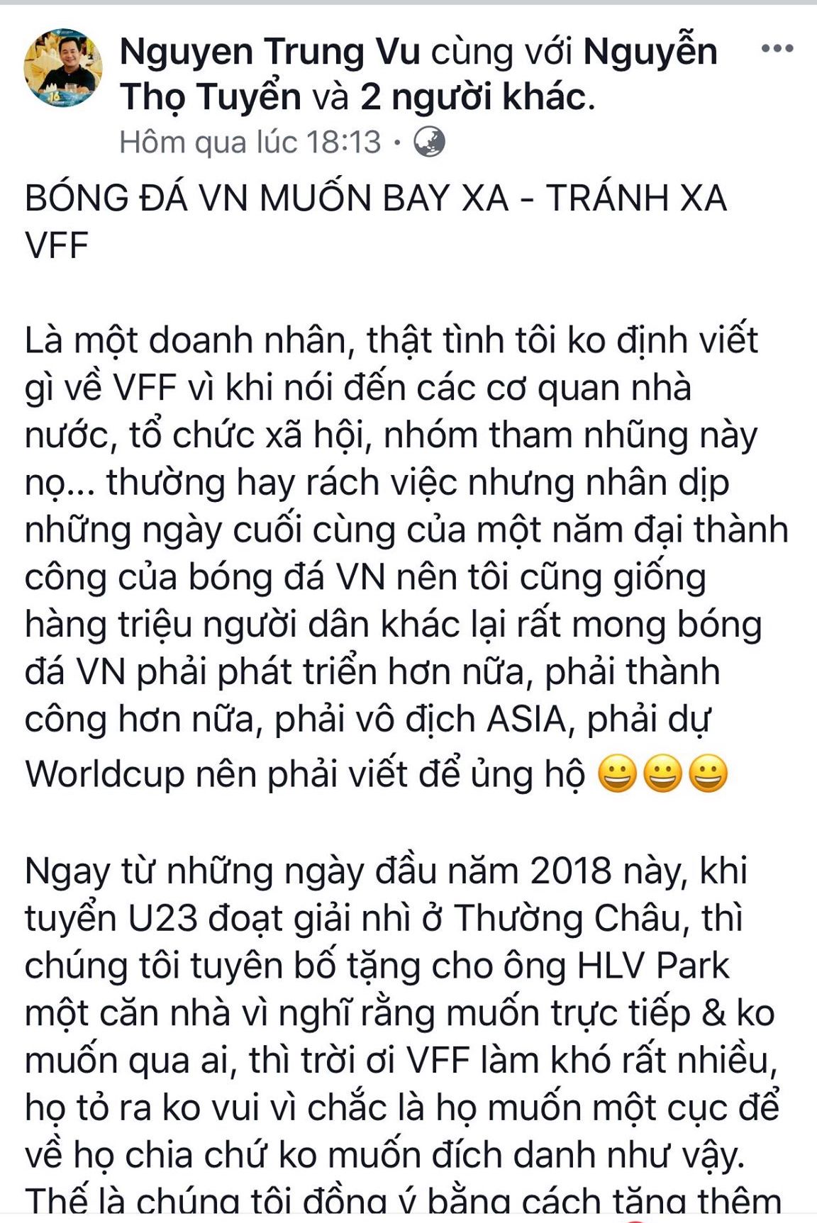 viet nam, thưởng tiền, hlv park, cen group