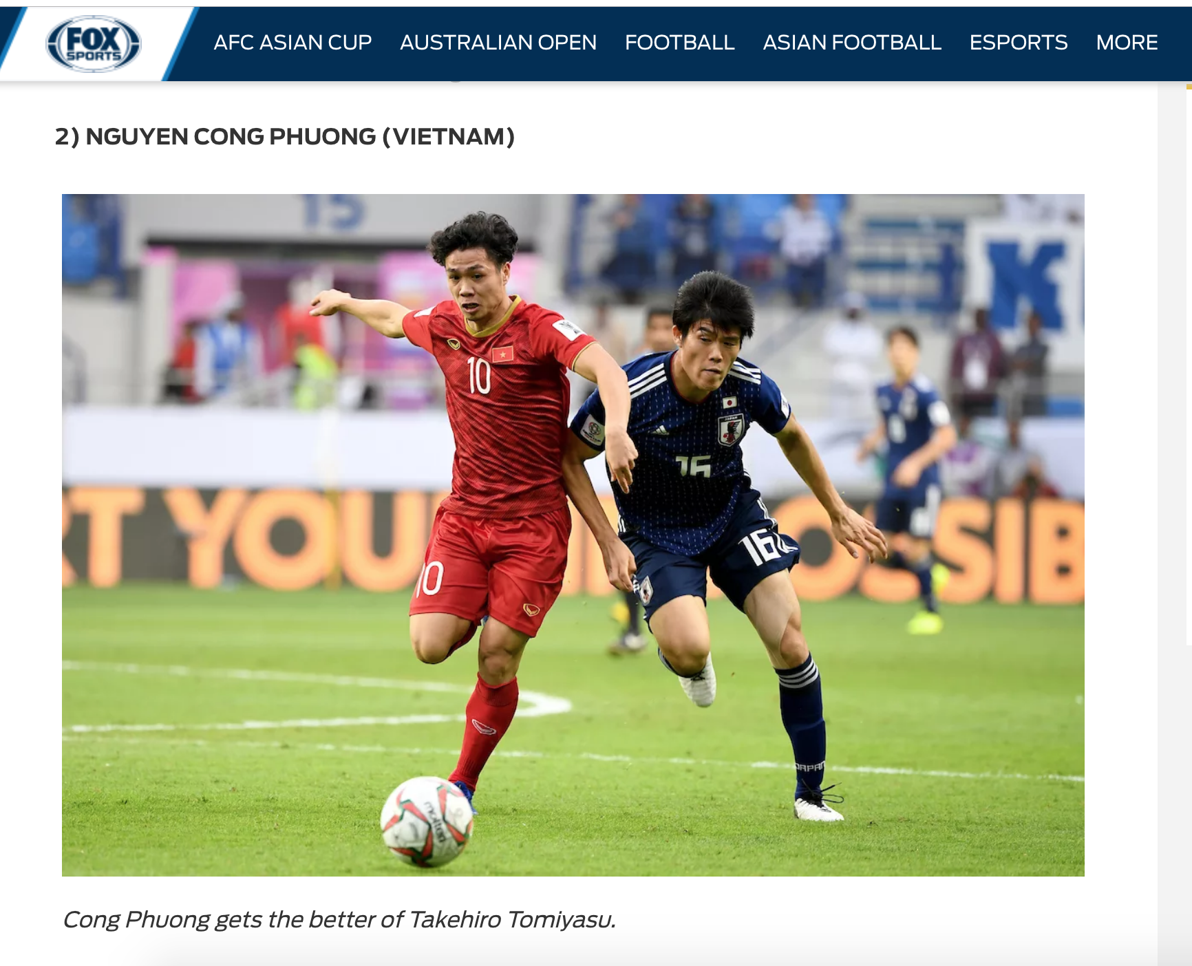 công phượng, asian cup 2019, tu ket asian cup, viet nam