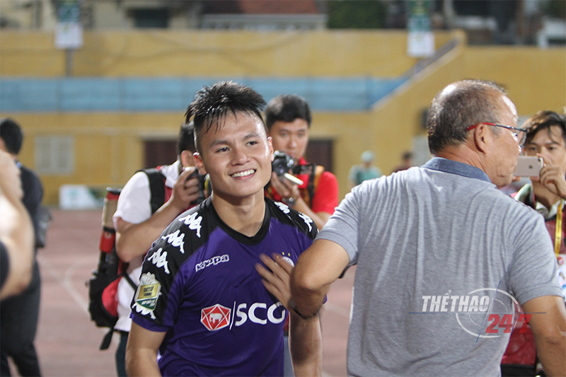 Park Hang-seo, Hà Nội FC, U23 Việt Nam, Cúp quốc gia, V-League 2018, Văn Hậu, Quang Hải, Hà Nội 1-1 HAGL