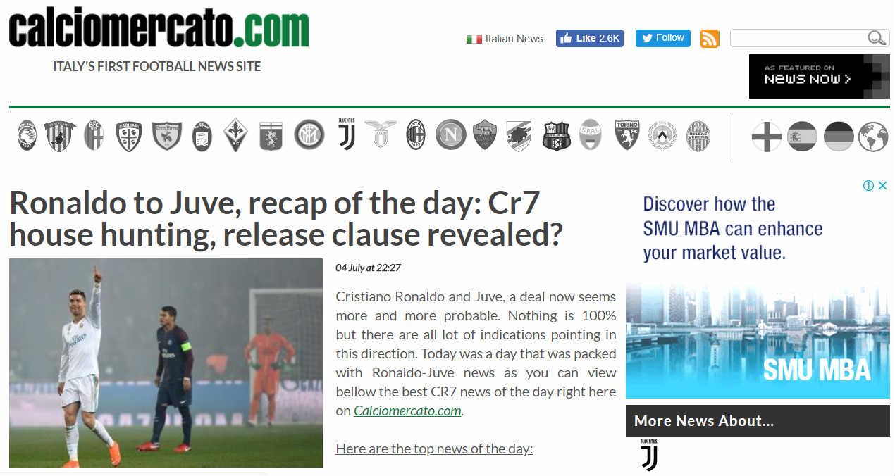 ronaldo se den Juve?