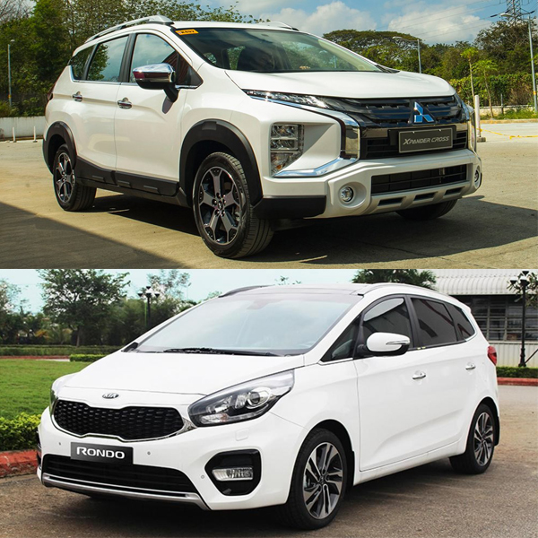 Thân xe Mitsubishi Xpander 2020 và Kia Rondo 2020