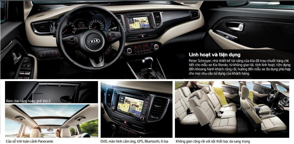 Nội thất và trang bị tiện nghi xe Kia Rondo 2020