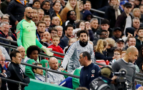 Kepa , Kepa Sarri , Kepa từ chối vào sân , Carabao Cup , Chelsea , Sarri , Sarri bị sai thải 