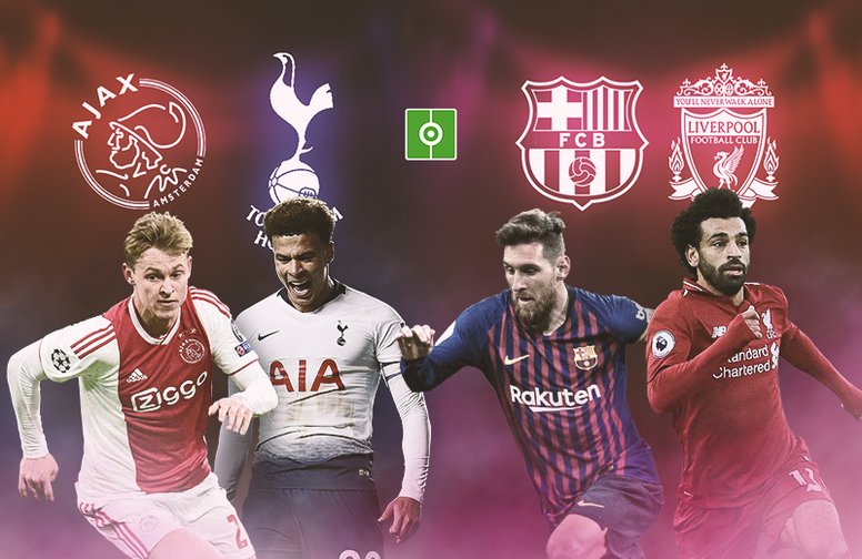 bán kết Champions League, bán kết C1, barca, liverpool, ajax, tottenham, chung kết sớm, ngựa ô, ẩn số