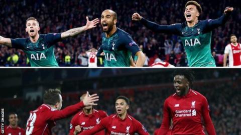 bán kết C1, kết quả bán kết C1, bán kết Champions League, kết quả bán kết Champions League, chung kết C1, chung kết Champions League, Liverpool vs Barca, Ajax vs Tottenham