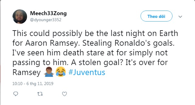 Ramsey, Ronaldo, CR7, Ramsey đánh cắp bàn thắng Ronaldo, Lokomotiv vs Juventus, Champions League, cúp c1