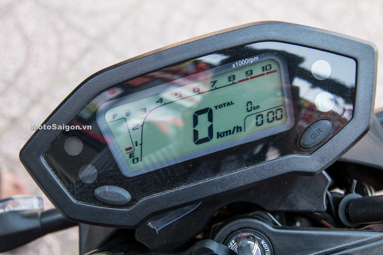Đông hồ hiển thị thông tin đầy đủ. Ảnh: Motosaigon