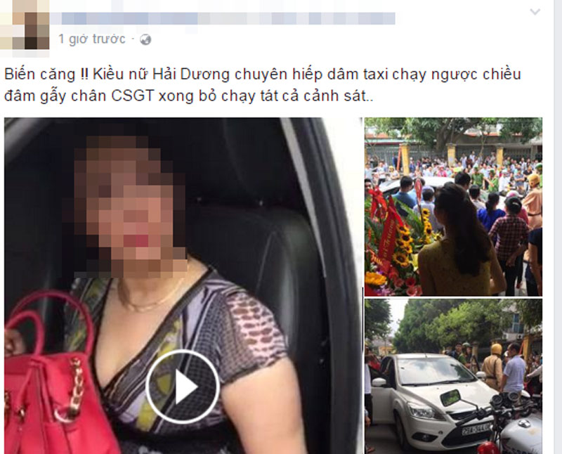 Vụ việc đang gây xôn xao trên mạng xã hội: Ảnh: Facebook