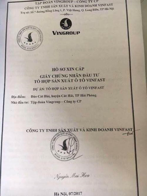 Hình ảnh này đã đưa hé lộ thông tin vị trí đặt tổ hợp sản xuất ô tô Vinfast.