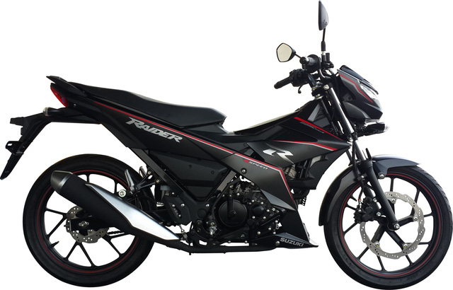 Ngoài 3 màu mới, Suzuki Raider 150 Fi vẫn có phiên bản màu đen mờ được phân phối từ tháng 7 vừa qua.