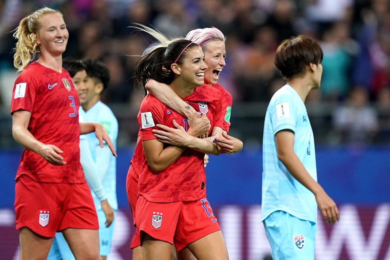 thái lan vs mỹ, thái lan, mỹ, thái lan thua 0-13, world cup 2019, world cup nữ 2019, world cup bóng đá nữ 2019, morgan